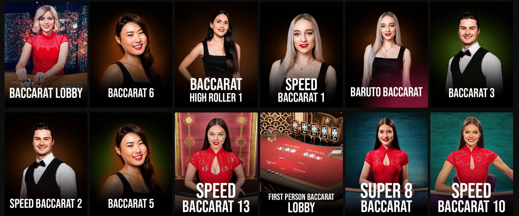 Start im Baccarat Casino