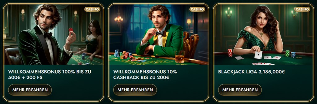 Bonus in den besten Online Casinos Deutschlands