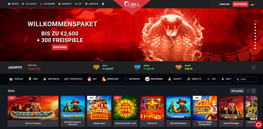 Cobra Casino Beste Online Casino in Deutschland