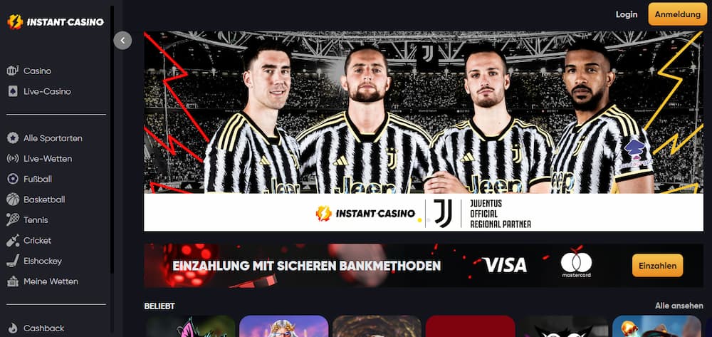 Instant Casino - Online Casino mit schneller Auszahlung